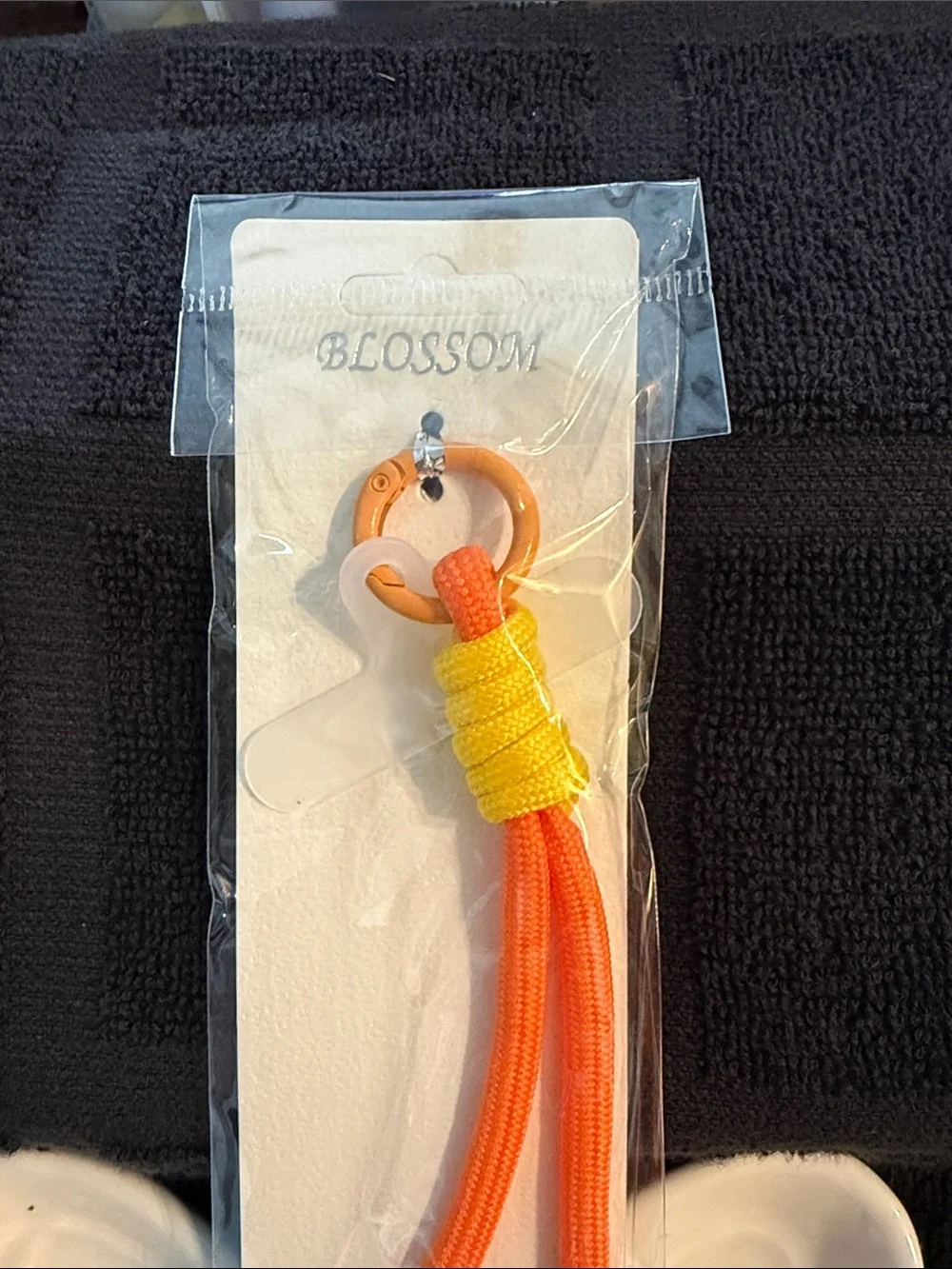 Orange & Yellow Rope Loop Key Holder